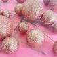 GLITTER ROSE GOLD | DECO FOAM BALL TOPPER | 20 PC SET