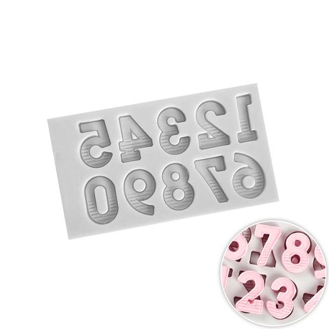 UNIVERSAL SERIF NUMBERS SILICONE MOULD