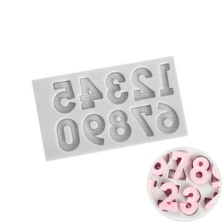 UNIVERSAL SERIF NUMBERS SILICONE MOULD