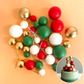 GOLD CHRISTMAS | DECO FOAM BALL TOPPER | 32 PC SET