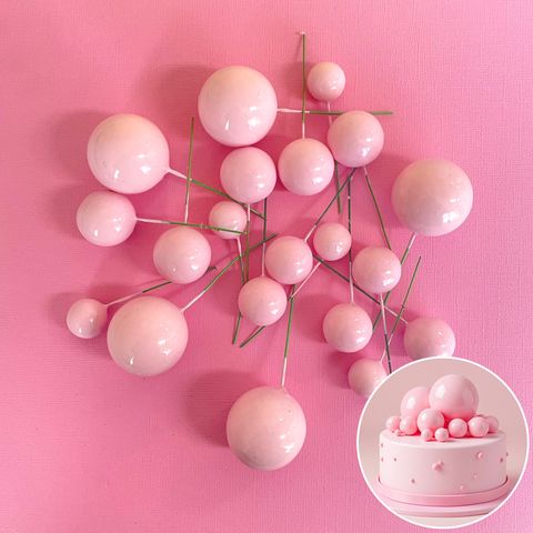 BABY PINK | DECO FOAM BALL TOPPER | 20 PC SET