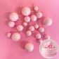 BABY PINK | DECO FOAM BALL TOPPER | 20 PC SET