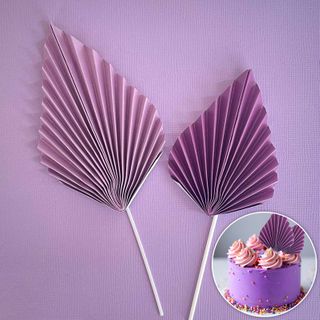 PURPLE | DECO FAN TOPPER | 2 PC SET