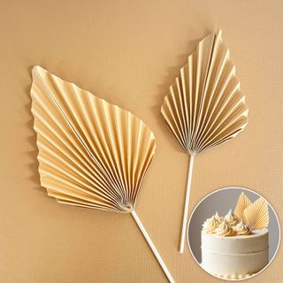 CREAM | DECO FAN TOPPER | 2 PC SET