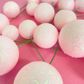 GLITTER BABY PINK | DECO FOAM BALL TOPPER | 20 PC SET