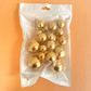 GOLD | DECO FOAM BALL TOPPER | 20 PC SET