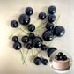 SHINY BLACK | DECO FOAM BALL TOPPER | 20 PC SET