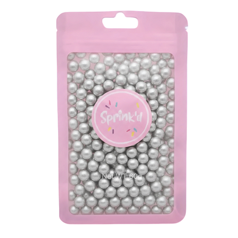 SPRINK'D | SUGAR BALLS | SILVER | 8MM | 60G