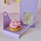 CAKE CRAFT | LILAC | 1 HOLE CUPCAKE BOX | RETAIL PACK