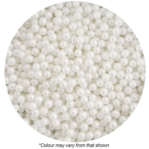 SPRINK'D | 4MM SUGAR BALLS PEARL | WHITE | 500G