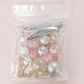 CLEAR, PINK & SILVER | DECO BALL, FAN & BUTTERFLY TOPPER | 27 PC SET