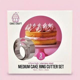 MEDIUM CAKE RING CUTTER SET | 3 PC