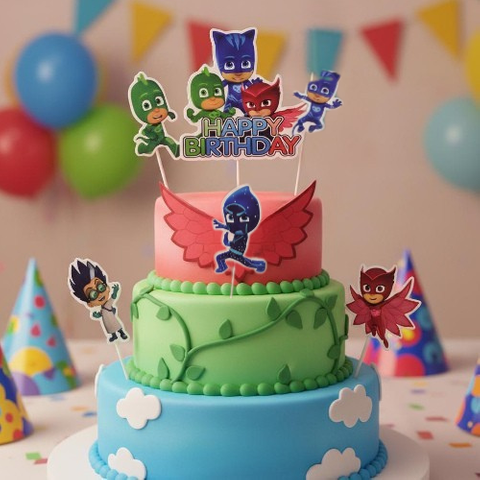 WISH | PJ MASKS | TOPPER SET | 6 PC