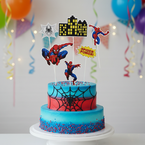 WISH | SPIDERMAN | TOPPER SET | 6 PC