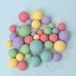 PASTEL RAINBOW | DECO FOAM BALL TOPPER | 32 PC SET