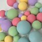 PASTEL RAINBOW | DECO FOAM BALL TOPPER | 32 PC SET