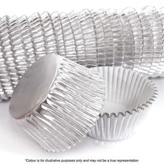 CAKE CRAFT | 700 SILVER FOIL BAKING CUPS | PACK OF 500