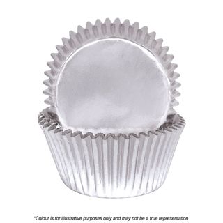 CAKE CRAFT | 700 SILVER FOIL BAKING CUPS | PACK OF 72
