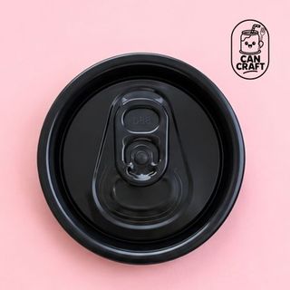 CAN CRAFT | BLACK RING PULL ALUMINIUM DRINK LIDS | 100 PC