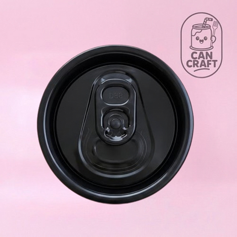 CAN CRAFT | BLACK RING PULL ALUMINIUM DRINK LIDS | 100 PC