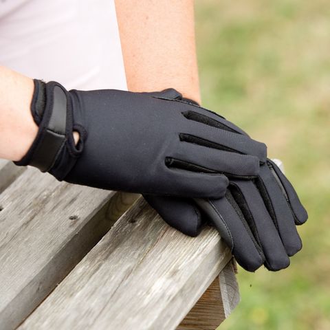 Junior Stretch show  Gloves - Black