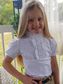 Girls Frill Show Shirt White