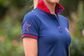 Youth Bare Star Polo Shirt Navy and Red