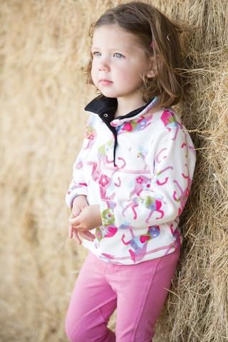 Dinky Rider Fleece - Flowers