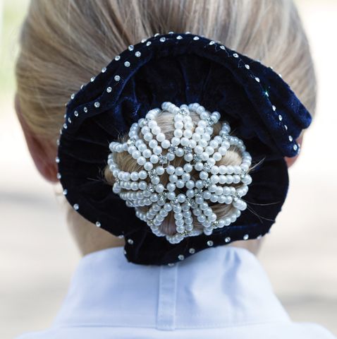 Diamante Beaded Bun cover - Pe