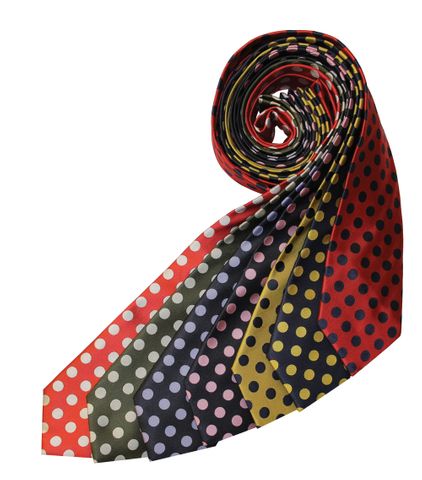 Uber Spot Tie - Red/Navy