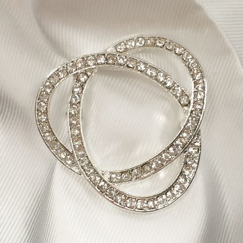 Infinity Stock Pin - Silver/Crystal