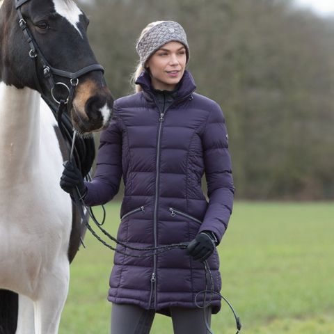 Lexi Long Quilted Packable Coat - Blackb