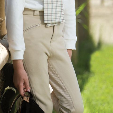 Junior Grip Seat Jodhpurs - Wh