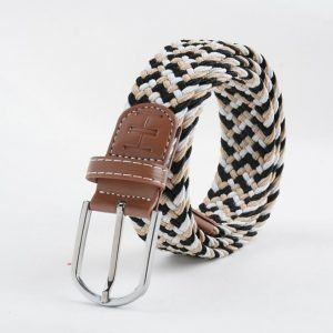 Nylon Belt- Navy & White