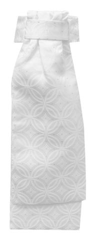 Deluxe Ready-Tied Stocks - ZODIAC WHITE