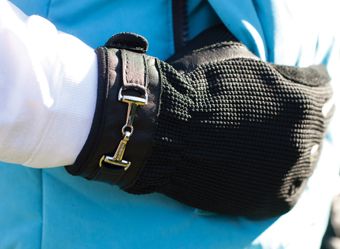 Snaffle Leather Gloves - Adult Black