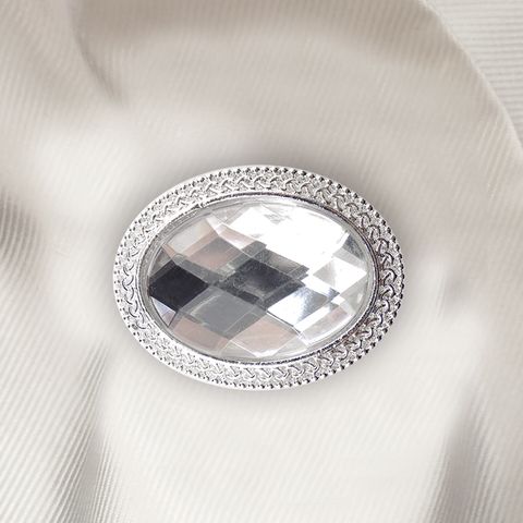 Oval Magnetic Crystal Stock Pin