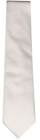 Jacquard Tie - White