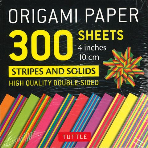 Origami Paper Stripes and Solids