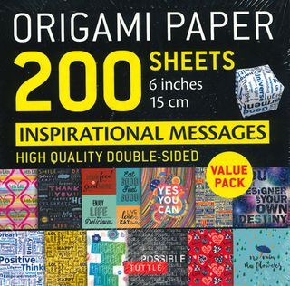 Origami Paper 200 Sheets: Inspirational Messages