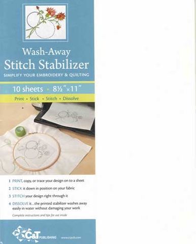 Wash Away Stitch Stabilizer