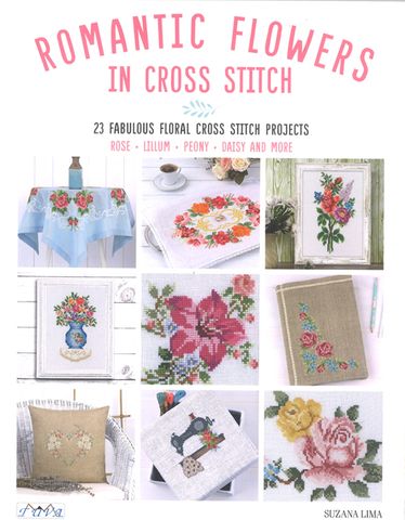 Romantic Flowers in Cross Stitch