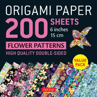 Origami Paper 200 Sheets: Flower Patterns