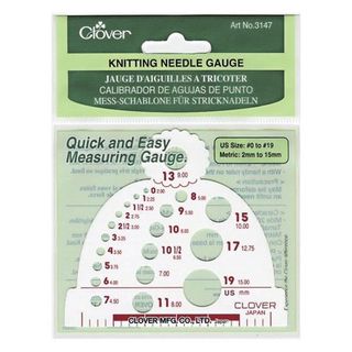 Clover Knitting Needle Gauge