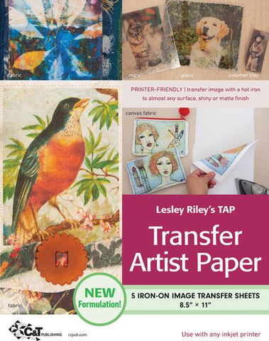 Lesley Riley's TAP Transfer Artist Paper, 5 Sheet Pack