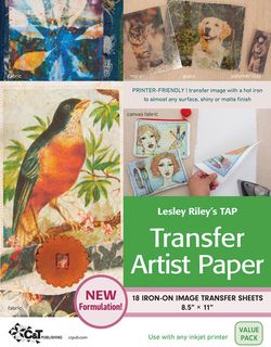 Lesley Riley's TAP Transfer Artist Paper, 18 Sheet Pack