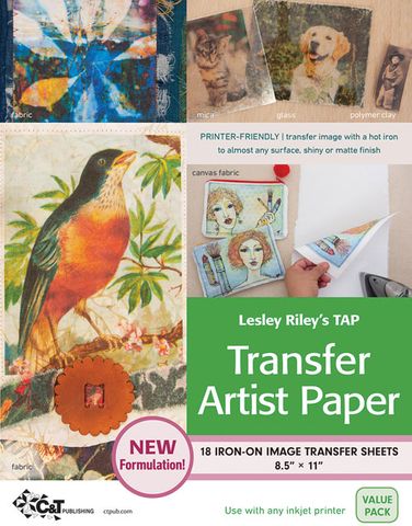 Lesley Riley's TAP Transfer Artist Paper, 18 Sheet Pack