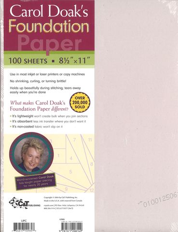 Carol Doak's Foundation Paper
