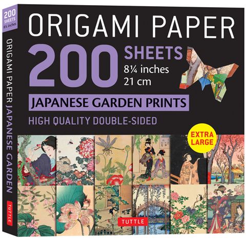 Origami Paper 200 Sheets Japanese Garden Prints