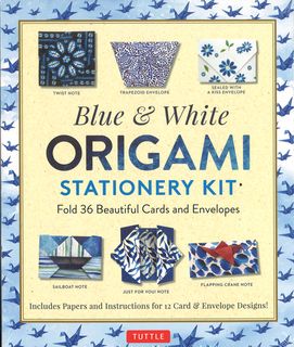Blue & White Origami Stationery Kit